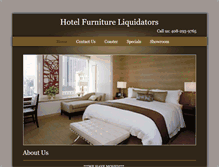 Tablet Screenshot of hotelfurnitureliquidators.net